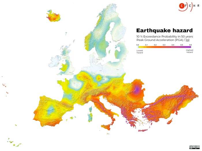Il modello di pericolosità sismica aggiornato si basa sui più avanzati dataset
