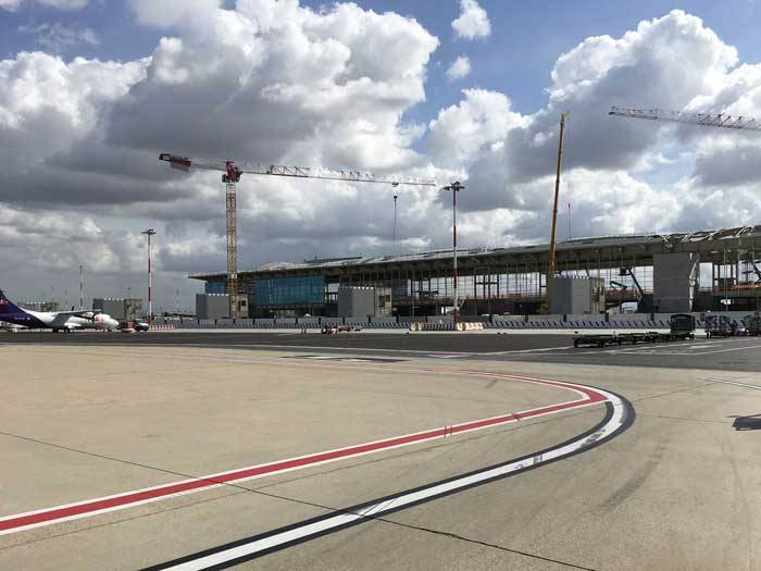 Murature Leca per l'ampliamento del terminal 1 dell'aeroporto di Fiumicino